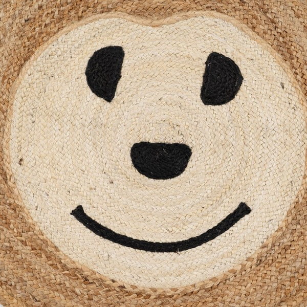 Otroška preproga iz jute v naravni barvi ø 100 cm Chiquillo – Ixia-image-1