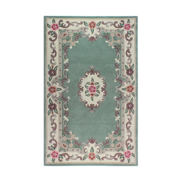 Zelena volnena preproga Flair Rugs Aubusson, 120 x 180 cm