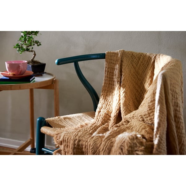 Bež pregrinjalo za zakonsko posteljo 240x260 cm Reloved – JUNA-image-3