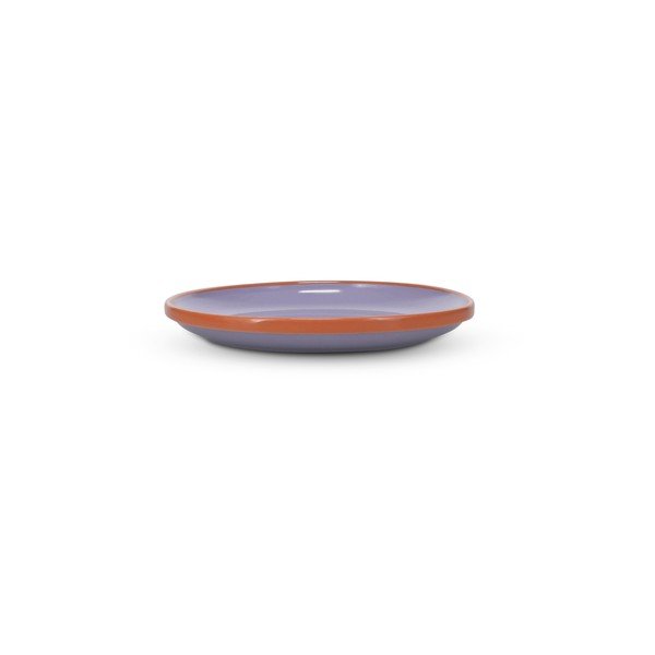 Oranžen/vijoličen desertni krožnik iz kamenine ø 18 cm Duo – ONA-image-3