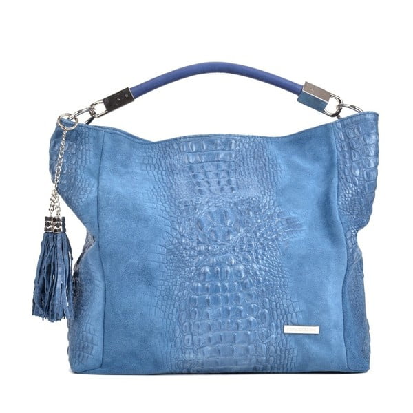Modra usnjena torbica Sofia Cardoni Manu