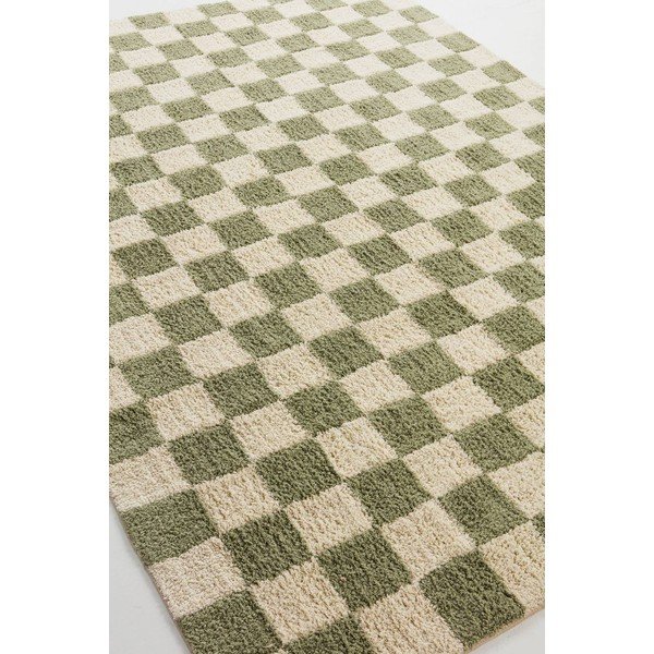 Zelena/kremno bela bombažna preproga 200x300 cm Mela – Jotex-image-4