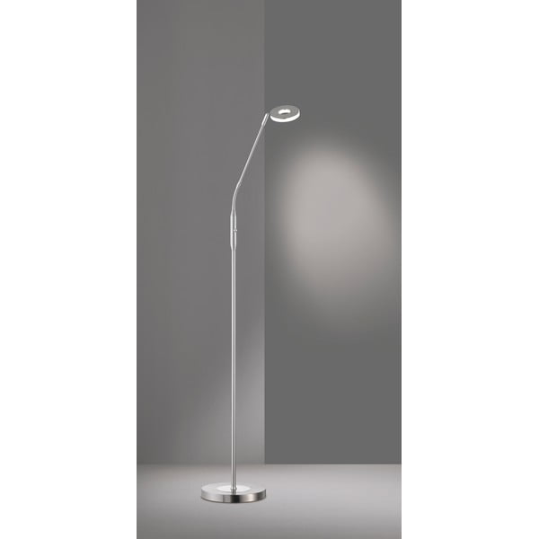LED zatemnitvena stoječa svetilka v srebrni barvi (višina 150 cm) Dent – Fischer & Honsel-image-1