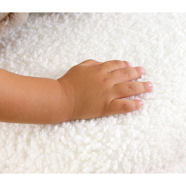 Bel otroški tabure iz tkanine bouclé Moouv – Artie-image-1