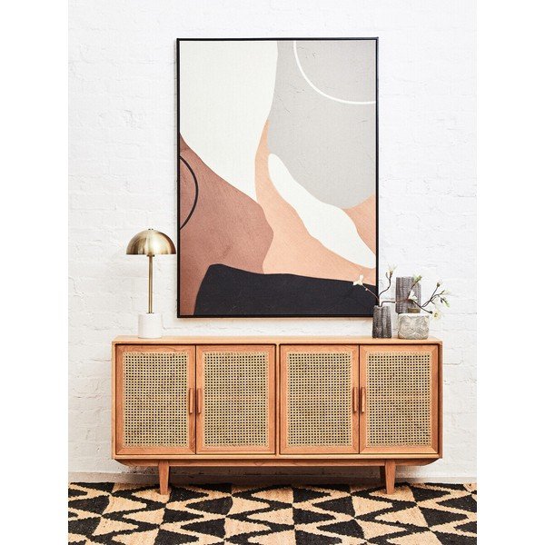 Komoda iz masivnega hrasta v naravni barvi Lyon – Premier Housewares-image-1