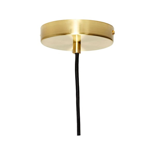 Bela viseča svetilka s steklenim senčilom ø 40 cm Serene – Hübsch-image-3