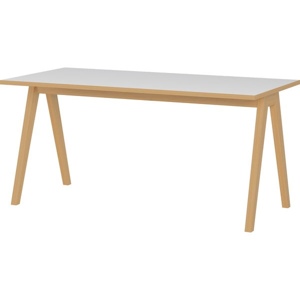 Belo-rjava pisalna miza Germania Helsinki, širina 160 cm