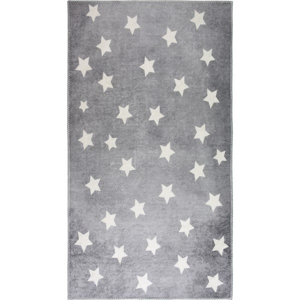 Siva pralna otroška preproga 100x160 cm Shining Stars – Vitaus