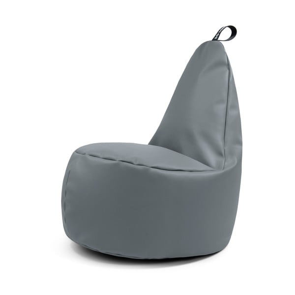 Siva vreča za sedenje iz umetnega usnja Lull XL – So Soft?