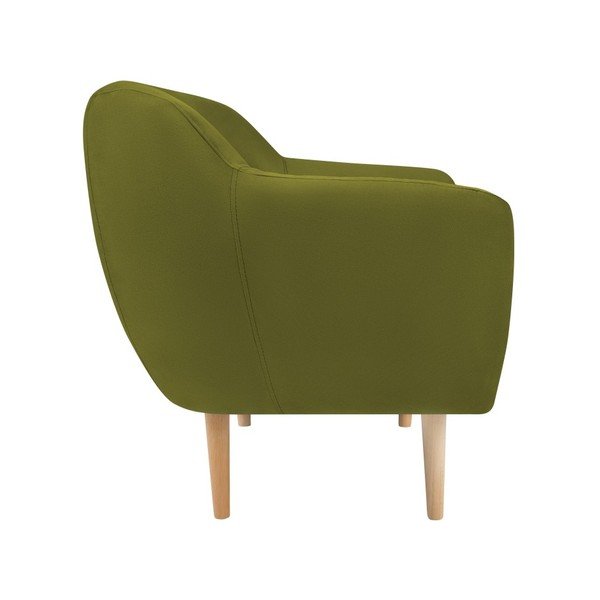 Zelen žametni fotelj Mazzini Sofas Sardaigne-image-3