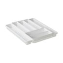Bel plastični organizator za predal 39,7 x 34 cm Domino - Rotho