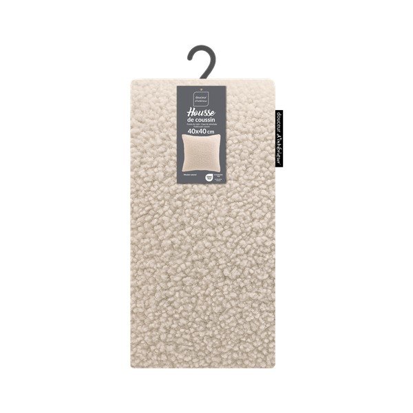 Prevleka za blazino iz sherpa flisa 40x40 cm Woolen – douceur d'intérieur-image-3