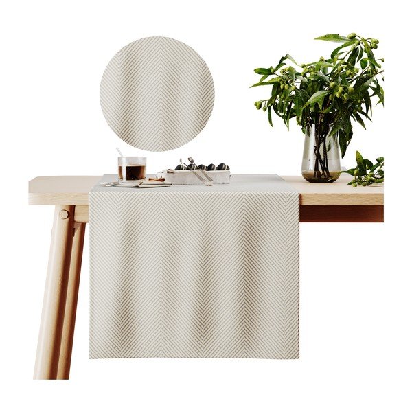 Žametni namizni tekač 40x140 cm Clear - AmeliaHome-image-4