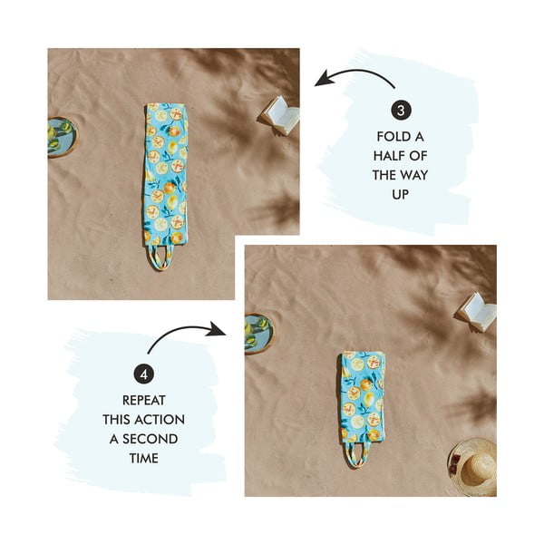 Zelena brisača za plažo 150x75 cm Summer Fruits - Catherine Lansfield-image-2