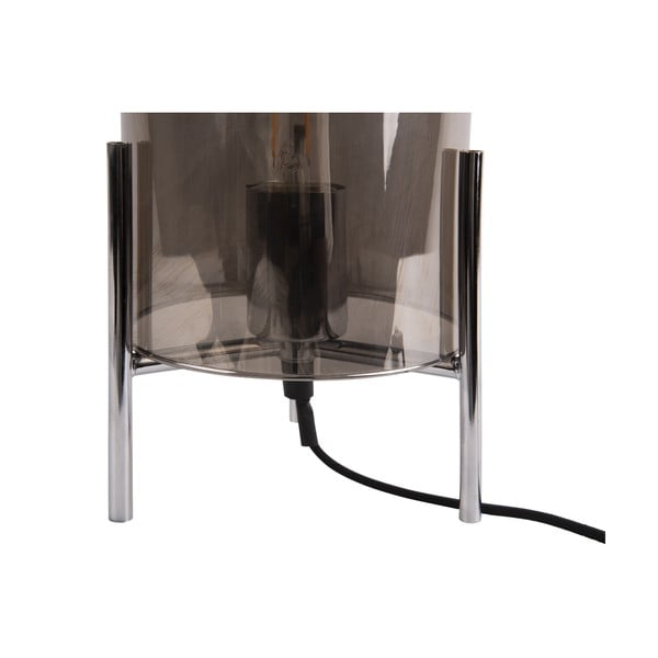 Siva steklena namizna svetilka Leitmotiv Glass belil-image-3