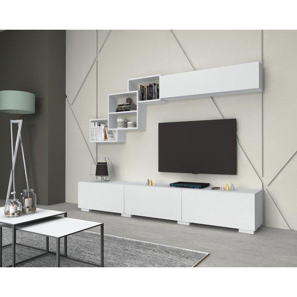 Bela TV mizica 210x40 cm Fly - Gauge Concept