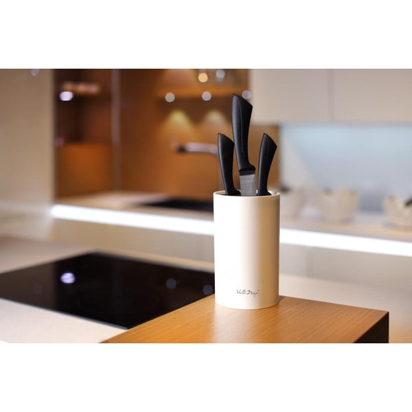 Beli blok za nože Vialli Design Universal-image-1