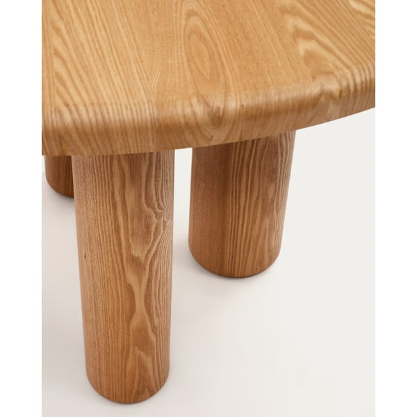 Okrogla jedilna miza v jesenovem dekorju ø 120 cm Mailen – Kave Home-image-2
