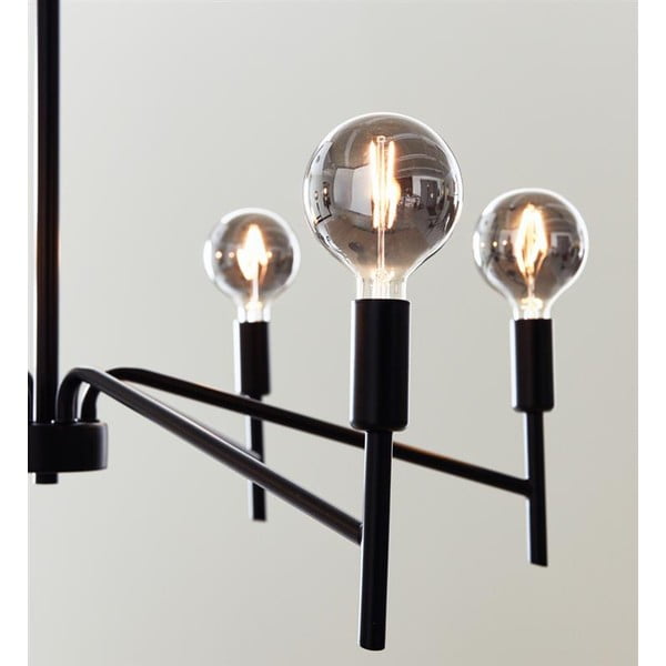 Črna viseča svetilka Markslöjd Monarch, ø 70 cm-image-2