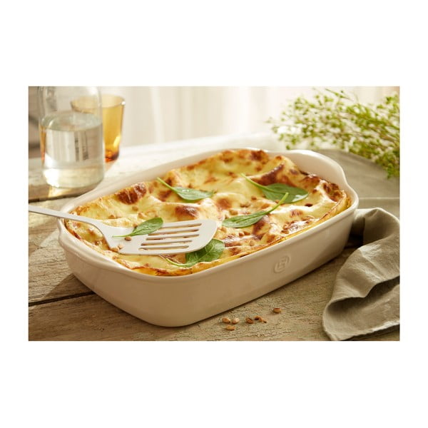 Bež pravokotni keramični pekač Emile Henry Ultime, 36,5 x 23,5 cm-image-3