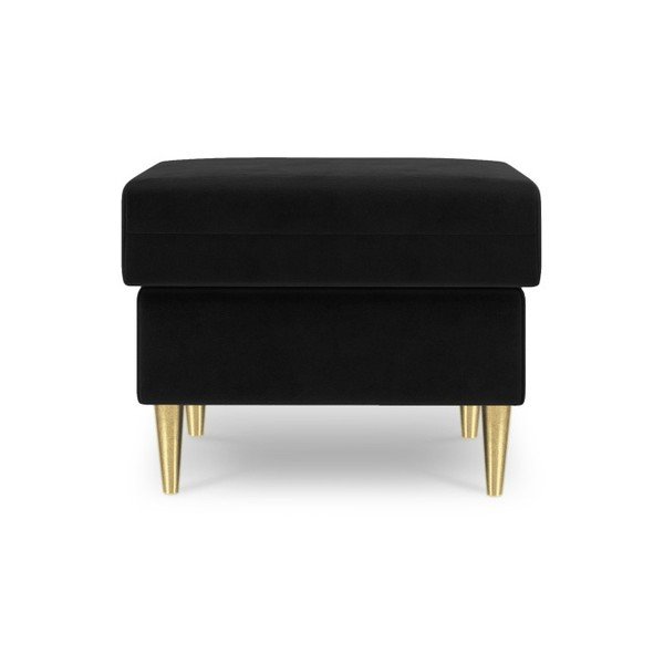 Črni puf Mazzini Sofas Muguet, 60 x 45 cm-image-2