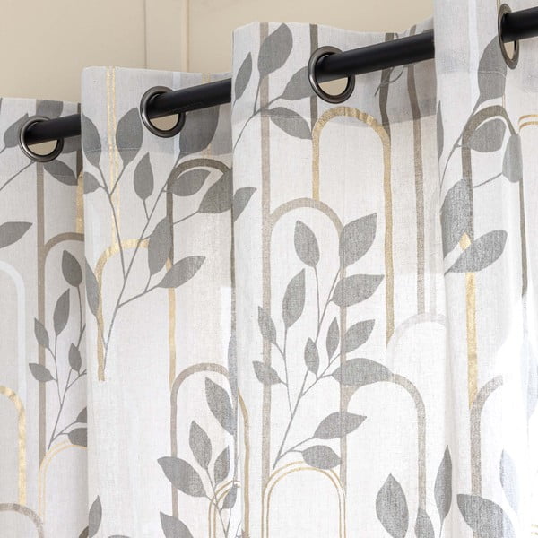 Siva zavesa 140x240 cm Roseris – douceur d'intérieur-image-2