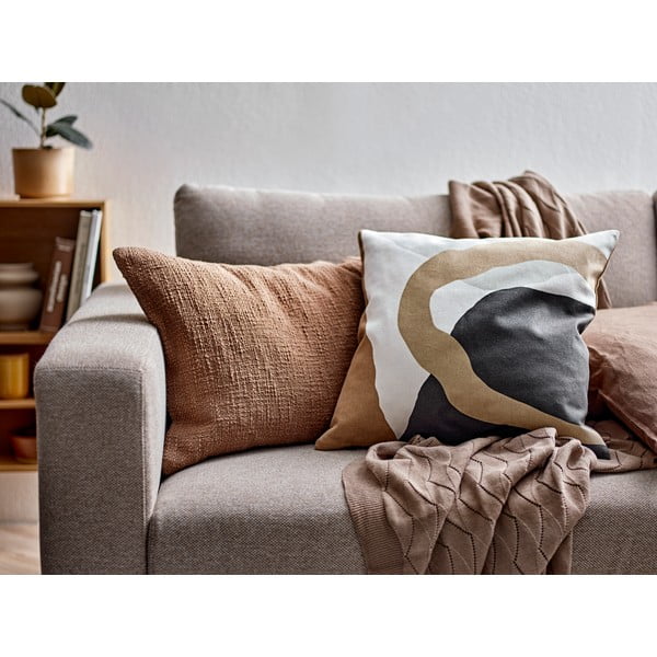 Rjava pletena odeja 130x170 cm Gentle – Södahl-image-1