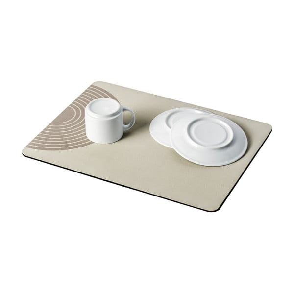 Bež gumijasta odcejalna podloga 40x30 cm Dima – Wenko