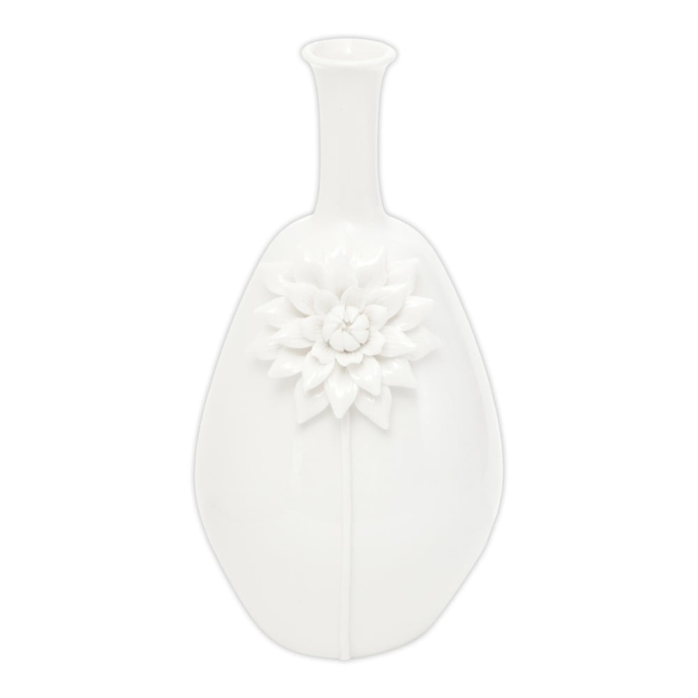 Vaza iz belega porcelana Mauro Ferretti Sunflower, višina 36 cm