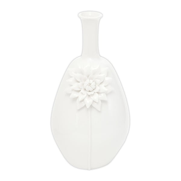 Vaza iz belega porcelana Mauro Ferretti Sunflower, višina 36 cm