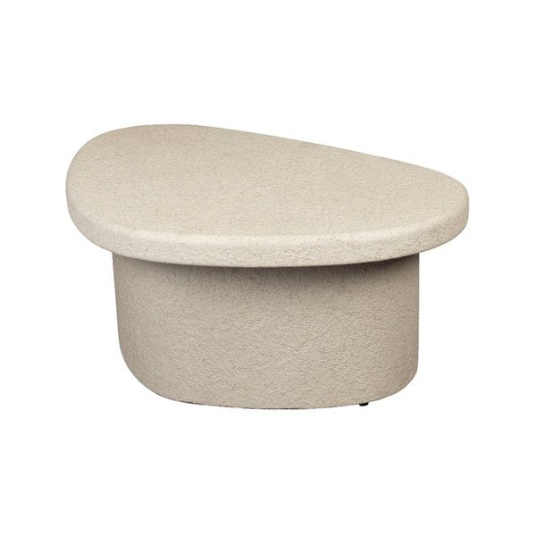 Bež mizica v marmornem dekorju 49x74 cm Veda – Dutchbone-image-2