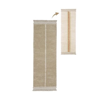 Bež bombažen tekač 80x230 cm Duetto Sage – Lorena Canals