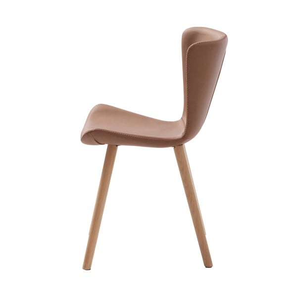 Rjavi kovinski jedilni stoli v kompletu 2 ks Teslin – Unique Furniture-image-3