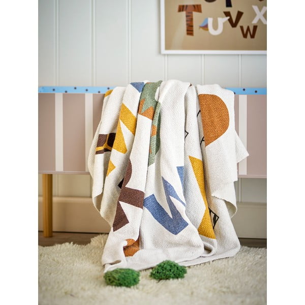 Otroška odeja iz recikliranega bombaža 130x160 cm Memmo – Bloomingville Mini-image-2