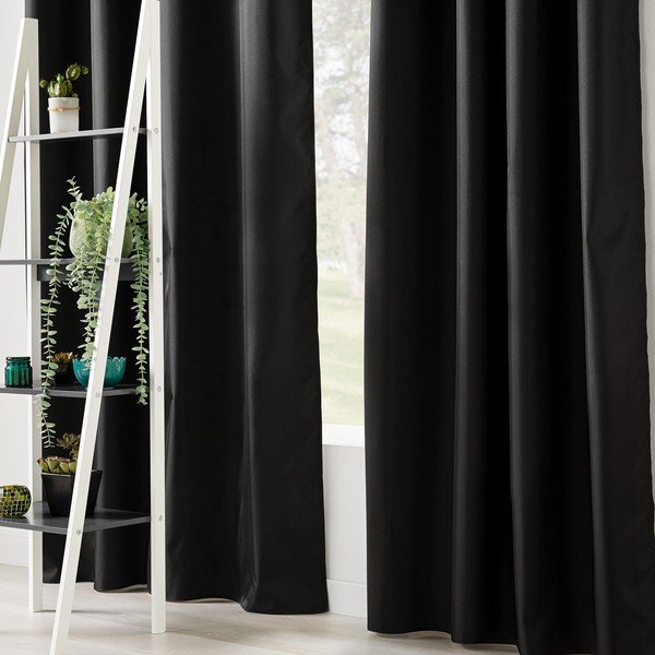 Črna izolacijska zavesa 140x260 cm Icemount – douceur d'intérieur-image-3