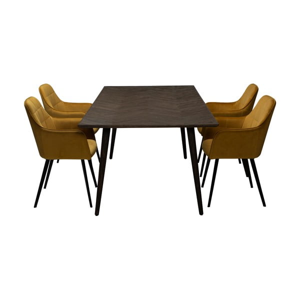 Jedilna miza v brestovem dekorju 100x220 cm Bone – DAN-FORM Denmark-image-2