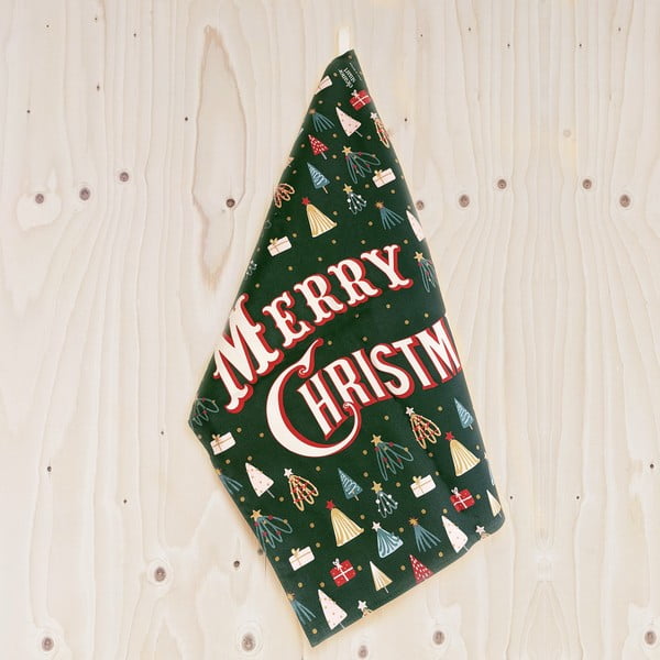 Bombažna kuhinjska brisača eleanor stuart Merry Christmas, 46 x 71 cm-image-1