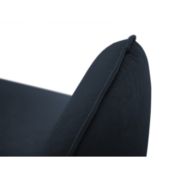 Temno modri žametni fotelj Vienna - Cosmopolitan Design-image-4