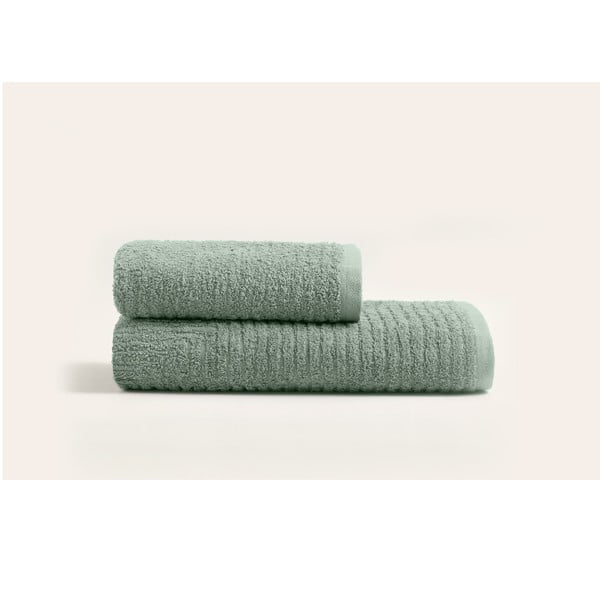 Zelene bombažne in kopalne brisače v kompletu 2 kos - Foutastic