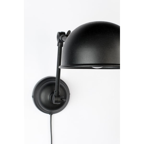 Črna stenska svetilka White Label Maarten-image-2