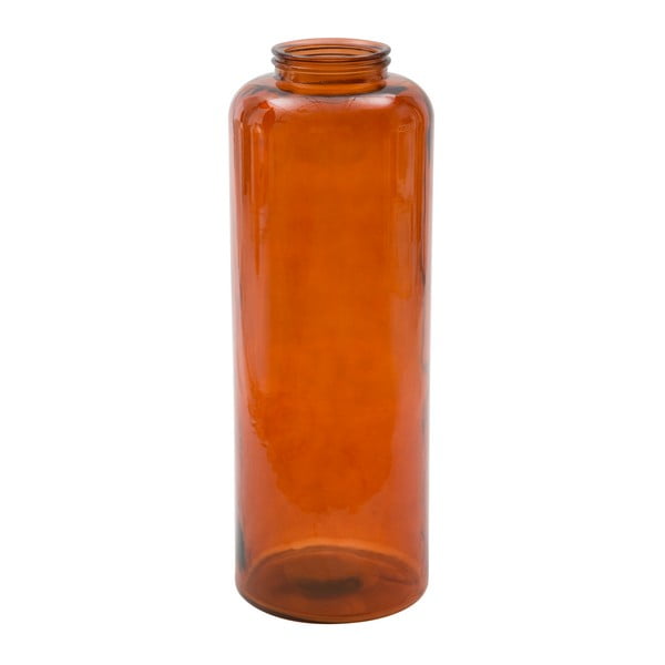 Oranžna vaza iz recikliranega stekla Mauro Ferretti Put, višina 70 cm