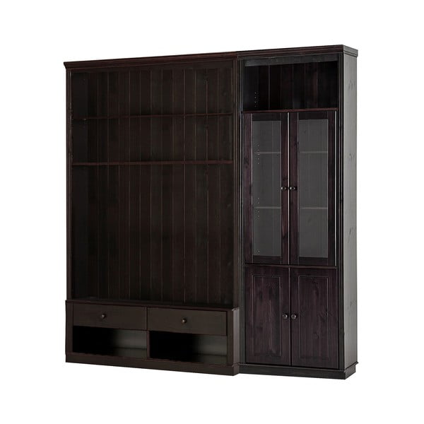 Rjav TV komplet iz masivnega bora 214x223 cm Anita – Støraa-image-2