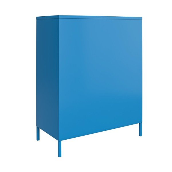 Modra kovinska omarica Novogratz Cache, 80 x 102 cm-image-4