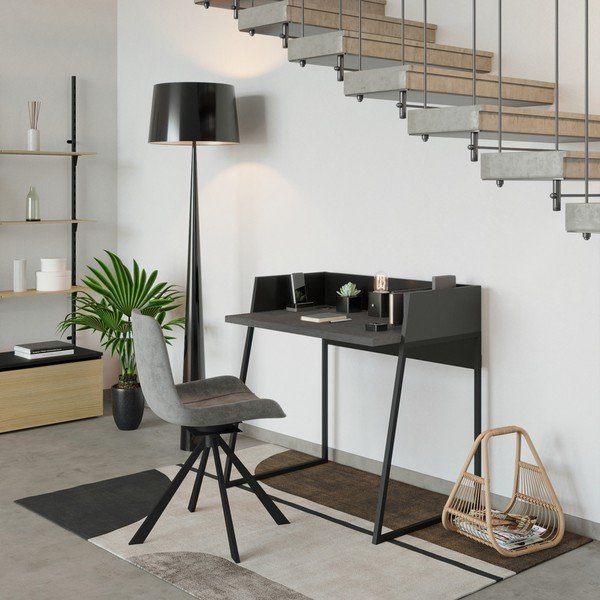 Delovna miza v betonskem dekorju 90 x 60 cm Volga - TemaHome-image-1