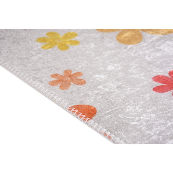 Oranžna/slonokoščena pralna otroška preproga 120x180 cm Fall Flowers – Vitaus-image-2