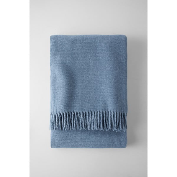 Modra pletenina z bombažem Euromant Basics, 140 x 160 cm