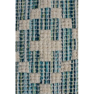 Bež-moder bombažen tekač Flair Rugs Leela, 60 x 200 cm