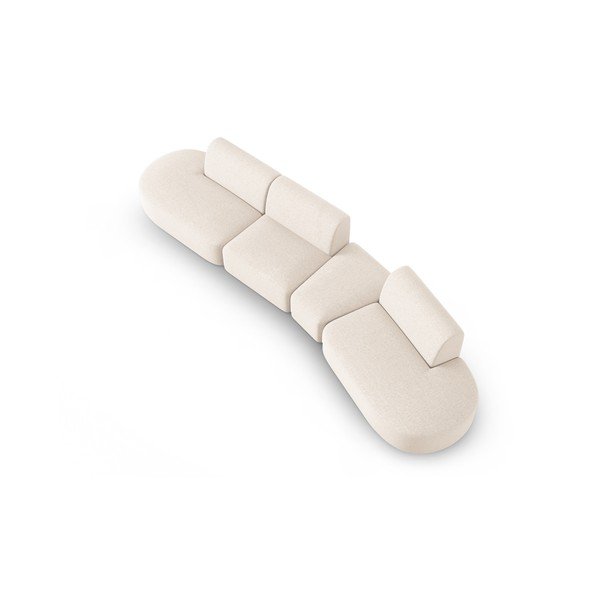 Kremno bela sedežna garnitura 412 cm Shane – Micadoni Home-image-3