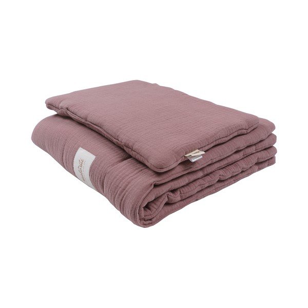 Temno vijoličen komplet za zibelko – Malomi Kids-image-2