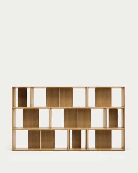 Sistem modularnih polic v hrastovem dekorju 9 ks 202x114 cm Litto – Kave Home-image-4